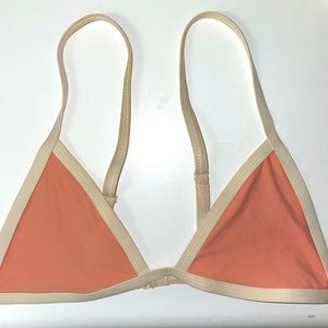 TAVIK peach and cream swim top
